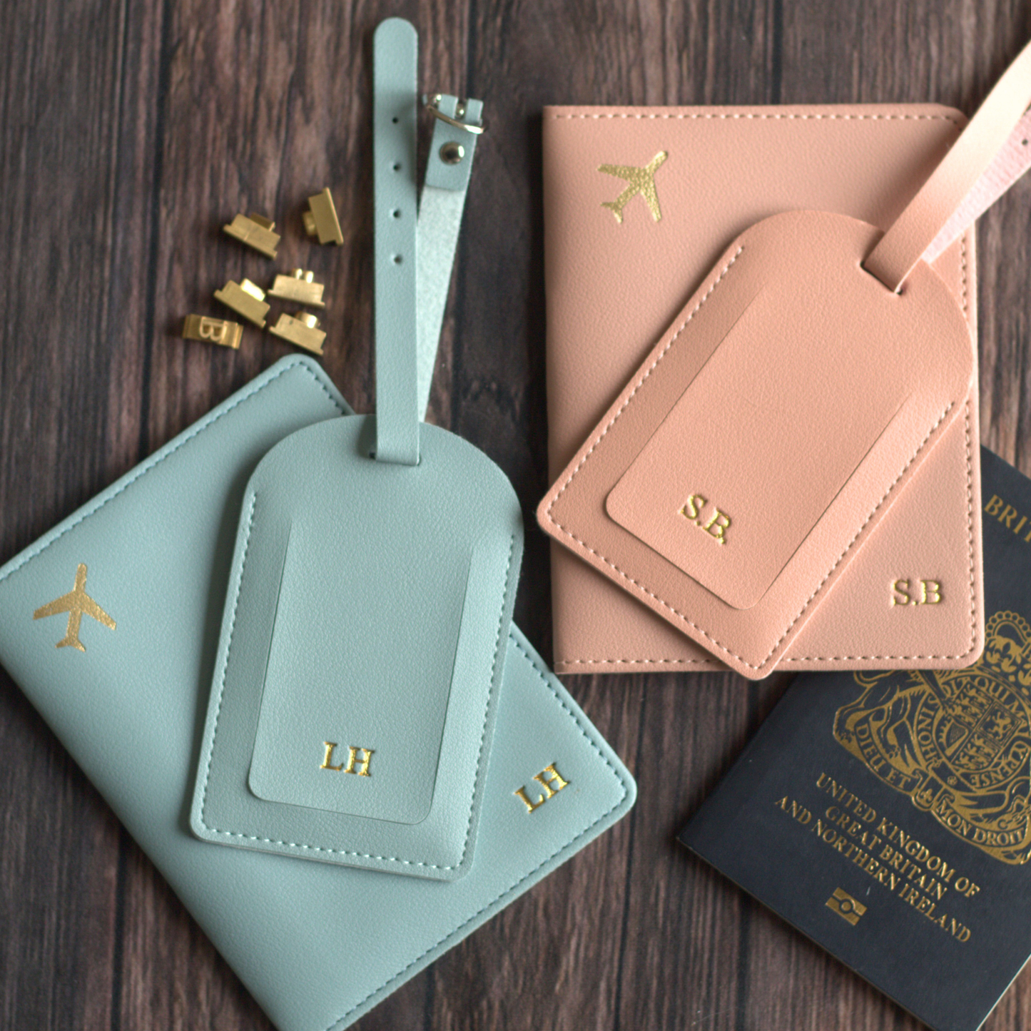 Passport Cover & Luggage Tag Travel Set
