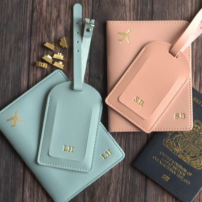 Passport Cover & Luggage Tag Travel Set