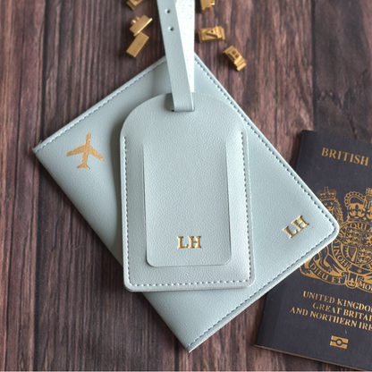 Passport Cover & Luggage Tag Travel Set