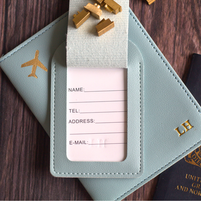 Passport Cover & Luggage Tag Travel Set
