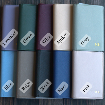Passport Cover & Tag, Saffino Leather Travel Set