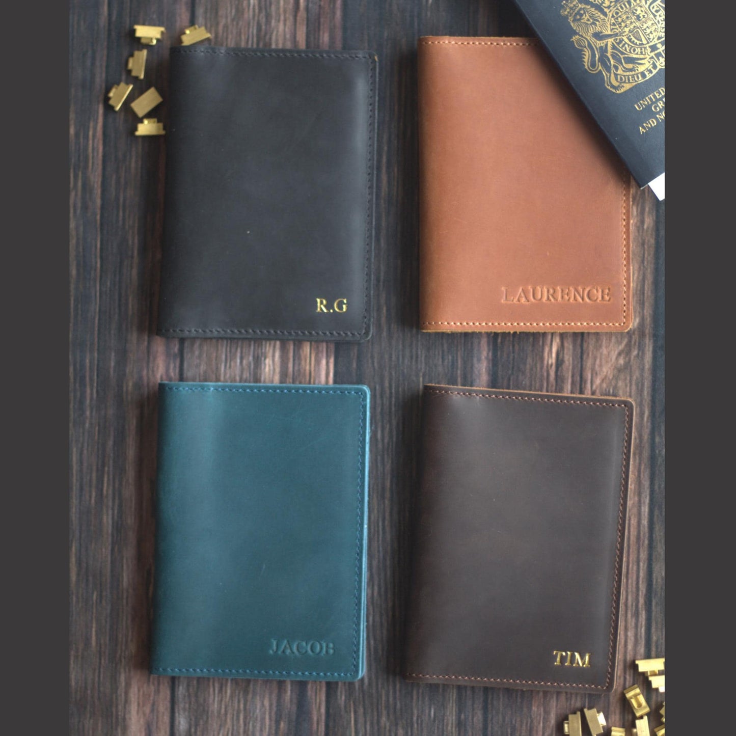 Genuine Leather Passport Wallet