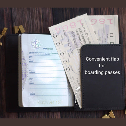 Genuine Leather Passport Wallet