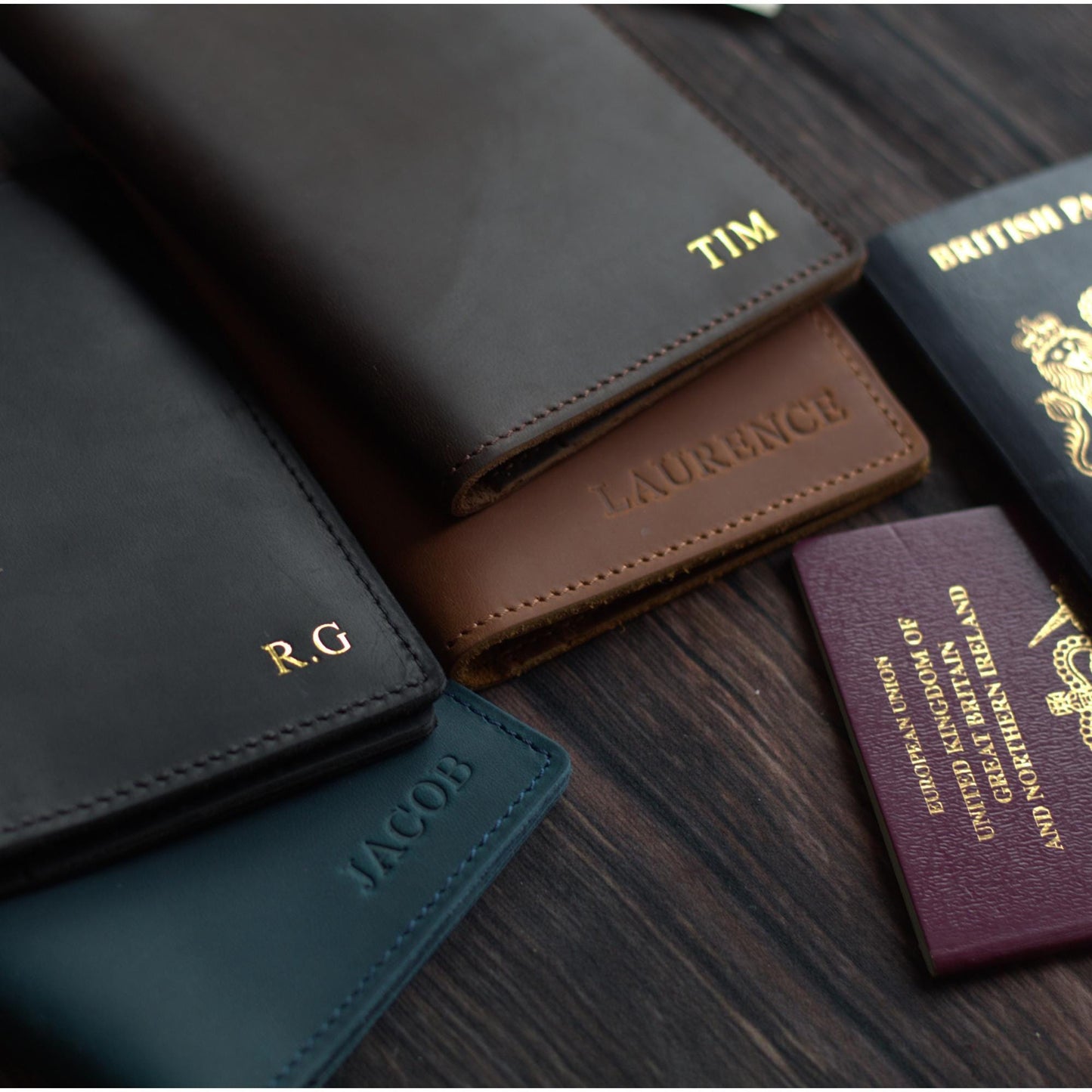 Genuine Leather Passport Wallet