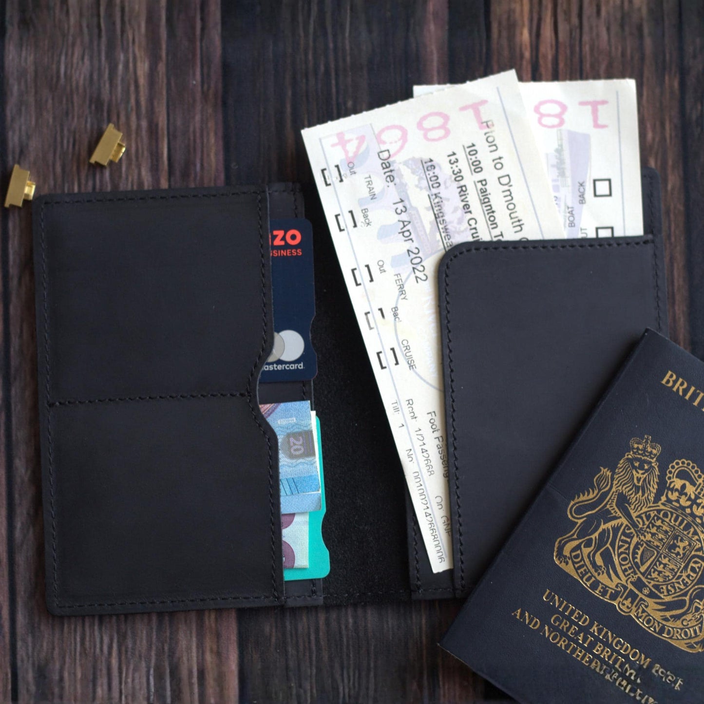 Genuine Leather Passport Wallet