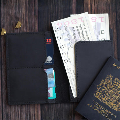 Genuine Leather Passport Wallet